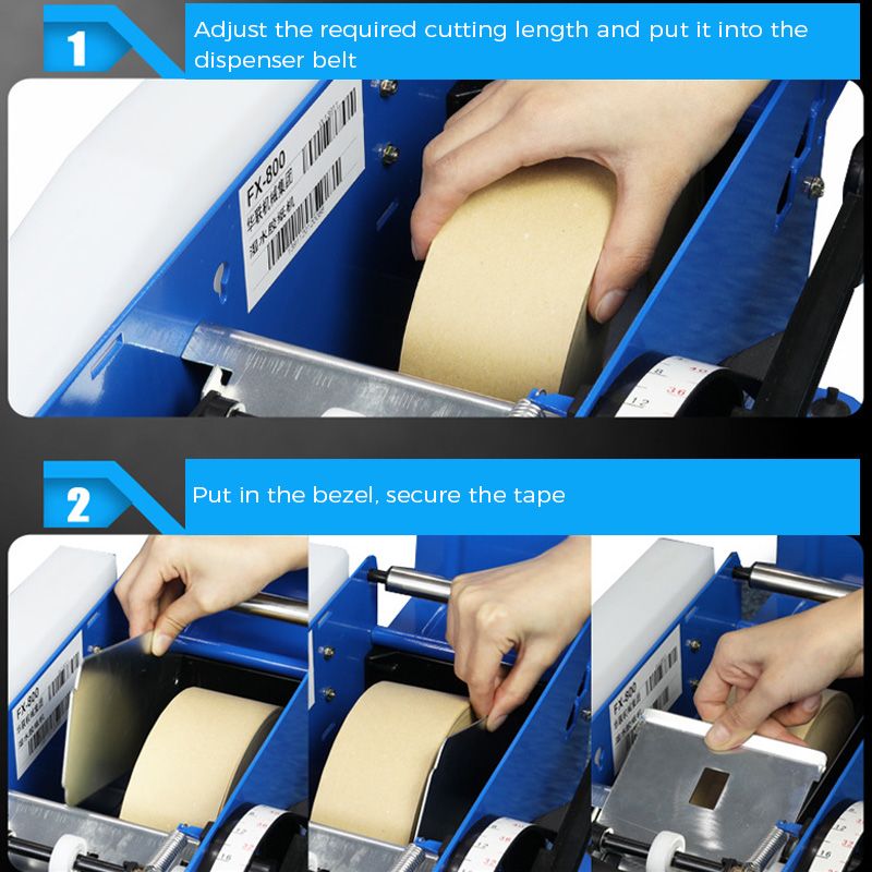 How to use the semiautomatic kraft paper tape dispenser correctly