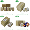 Factory customized ECO-friendly hot melt adhesive non PE writeable clear self adhesive kraft paper tape