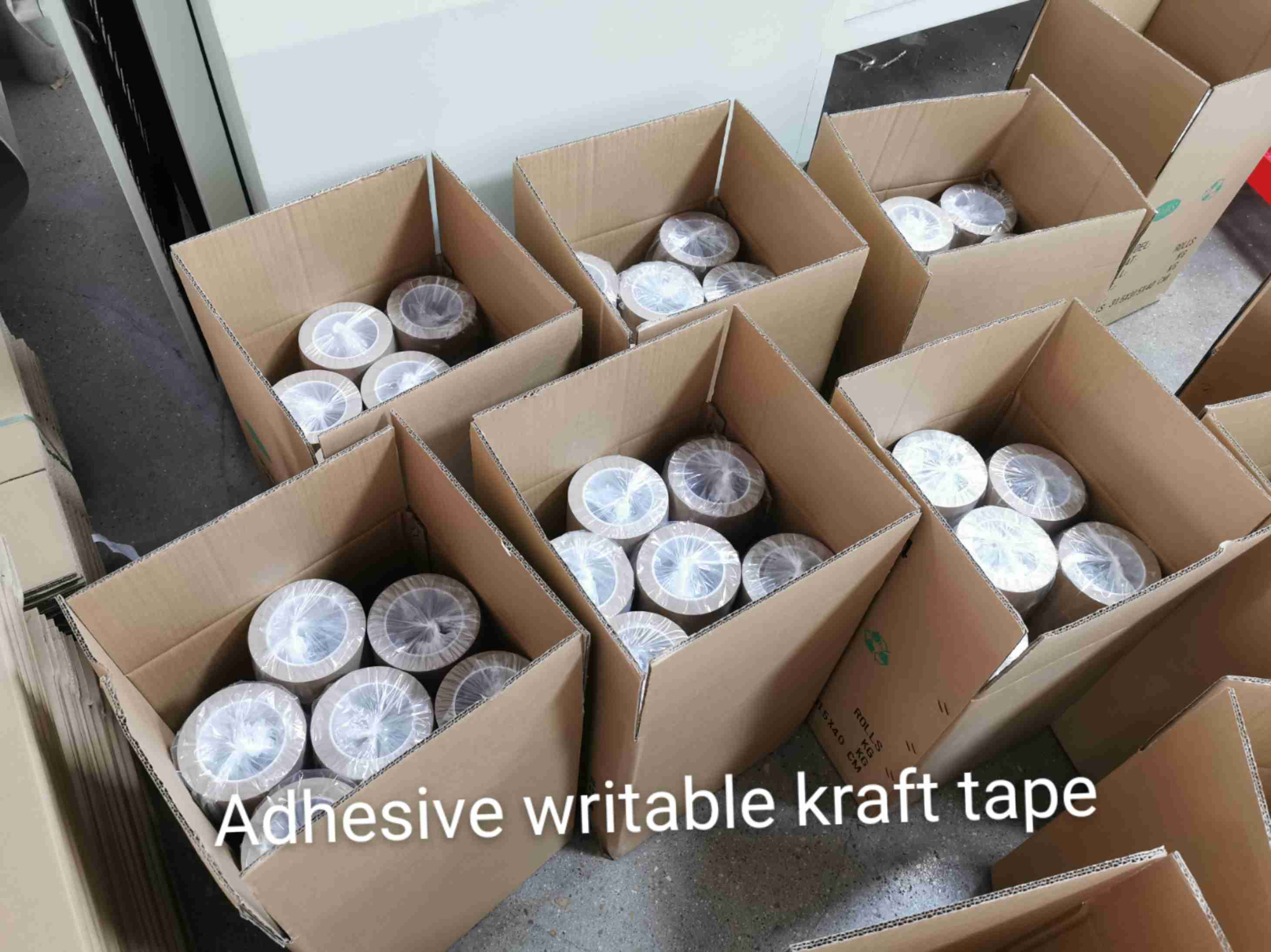 Use method of wet kraft paper tape