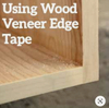 Factory Custom Wholesale wood plywood veneer furniture edging tape banding white veneer tape
